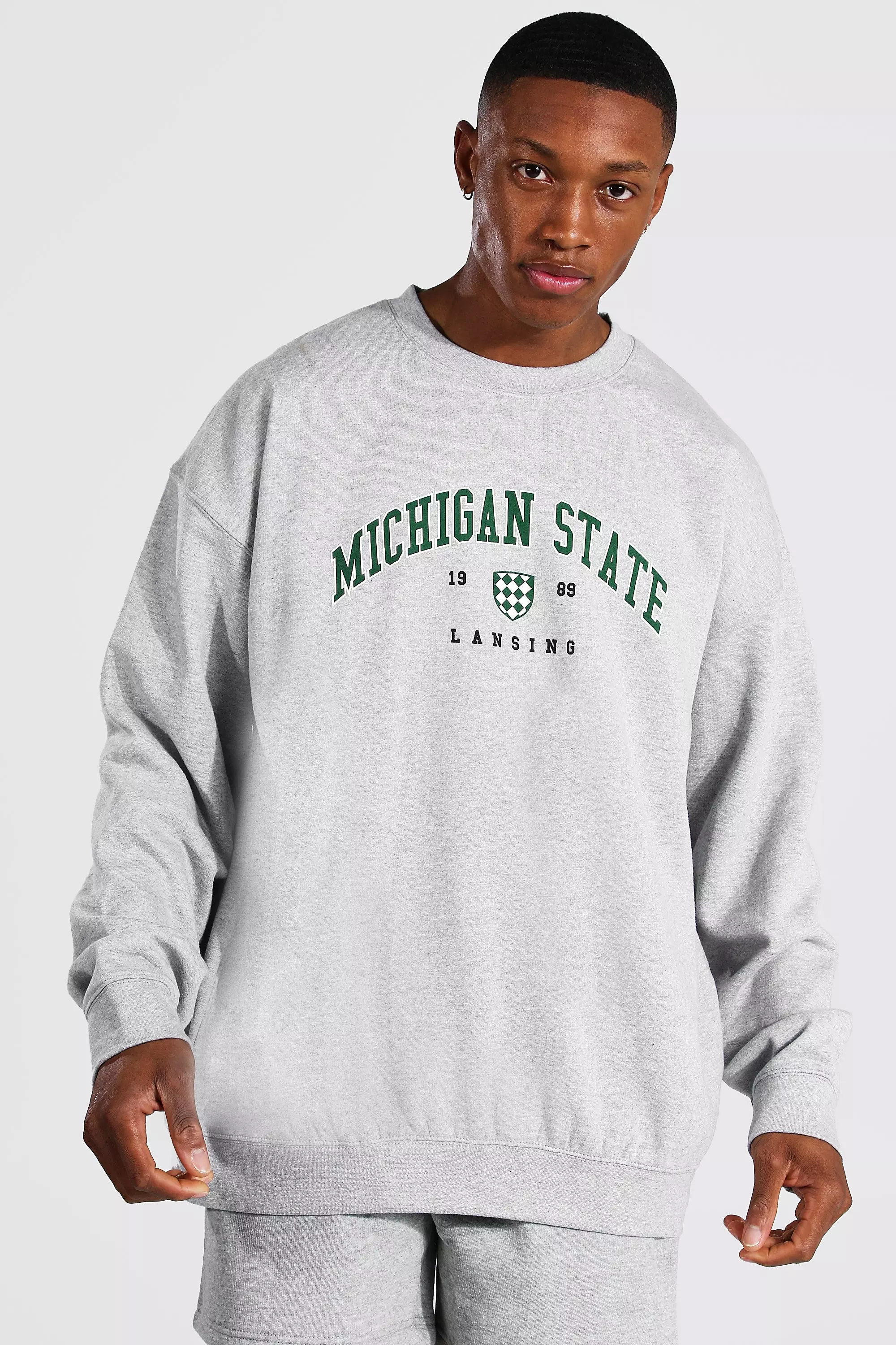 Grey michigan online sweatshirt